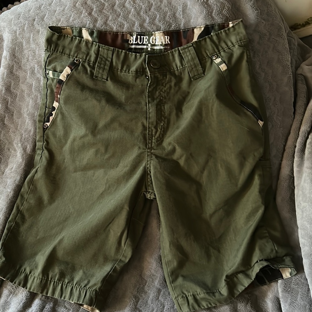 Boys blue gear shorts